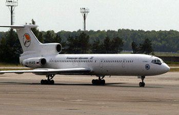 Awaryjne lądowanie Tu-154