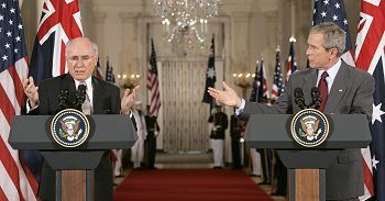 Bush i Howard nie określą terminu wycofania wojsk z Iraku