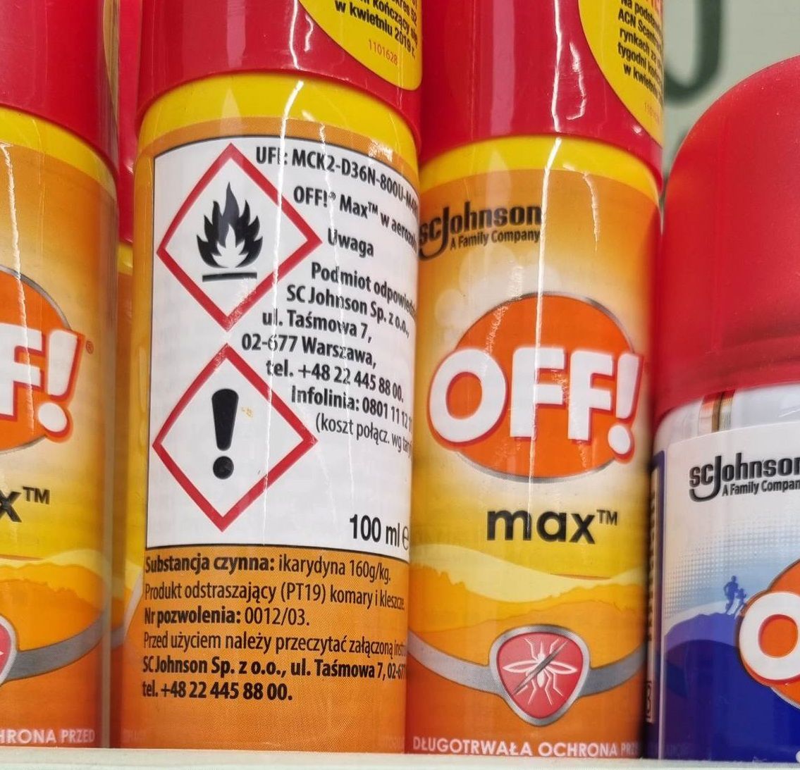 OFF max. Skład: ikarydyna 160 g/kg