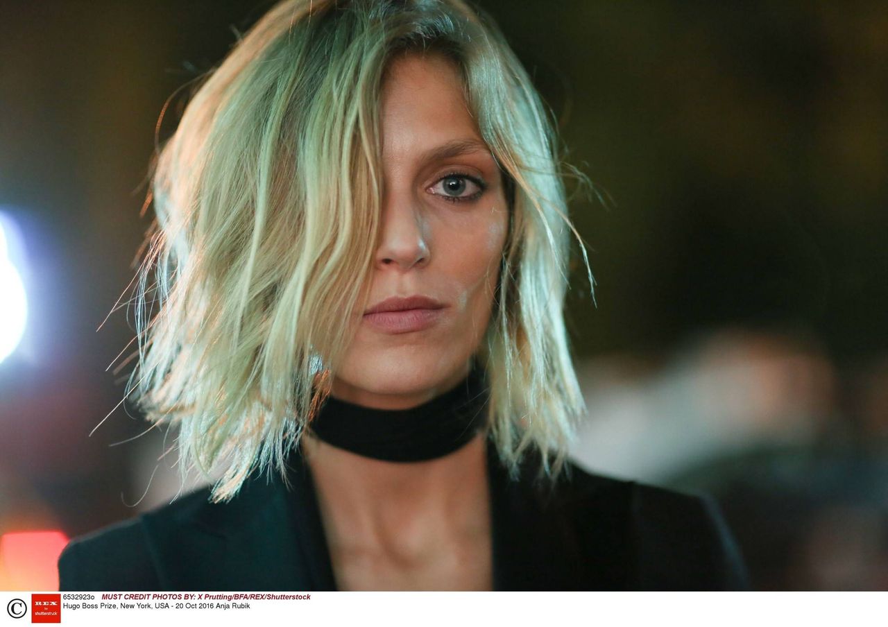 Anja Rubik w zielonych włosach fot. East News