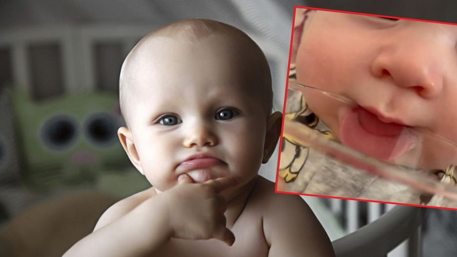 Włóż ząbkującemu niemowlakowi do ust szklankę i zobacz, co się wydarzy