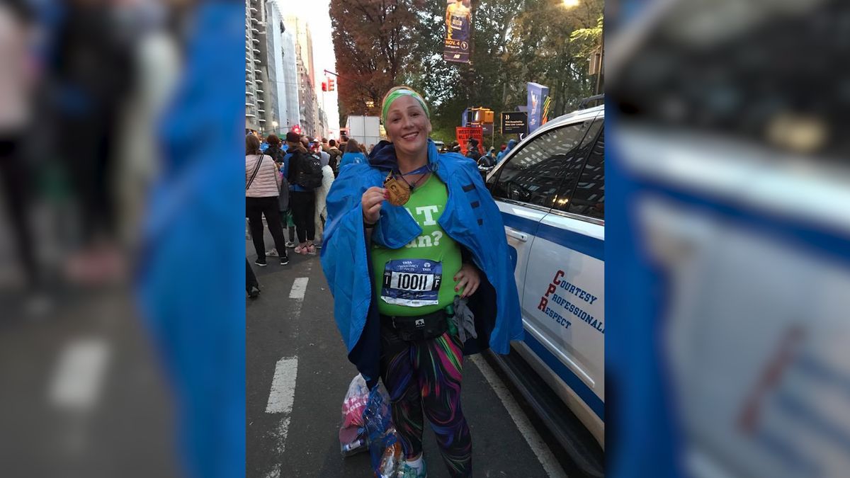 Julie Creffield mimo nadwagi biega maratony 