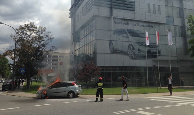 Spłonął mu Focus, dostał Toyotę: to nie „ustawka”