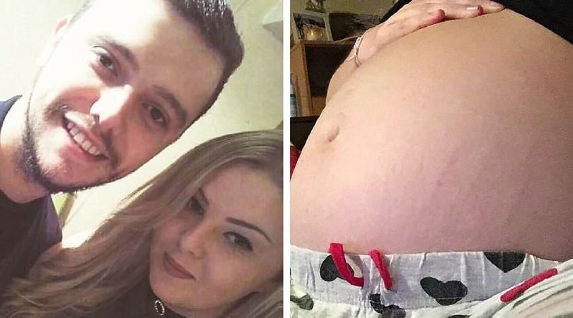 (Caters News Agency) Kilka dni po tym, jak kobieta dowiedziała się, że jest w ciąży, jej brzuch wyglądał, jakby była w 30 tygodniu