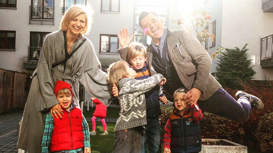 Rafał Szałajko z rodziną