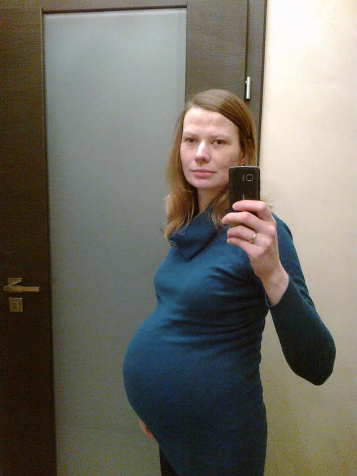 Pani Agnieszka podczas ciąży