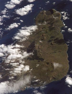 Zdjęcie satelitarne Wyspy Wielkanocnej 