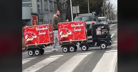 "Ojciec roku". Świąteczne nagranie ze Szczecina hitem TikToka