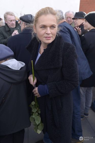 Barbara Nowacka - pogrzeb Wojciecha Młynarskiego 2017