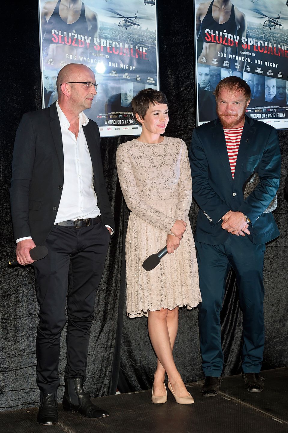 Olga Bołądź, Eryk Lubos, Janusz Chabior, Fotografia: AKPA