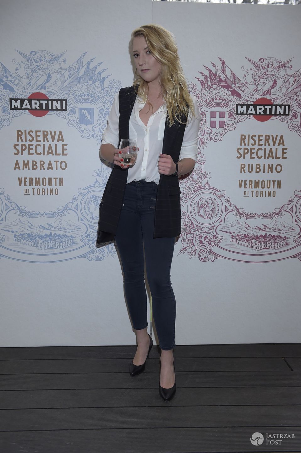 Lara Gessler na imprezie Martini