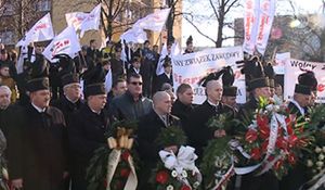 Uroczystości 32. rocznicy pacyfikacji kopalni Wujek