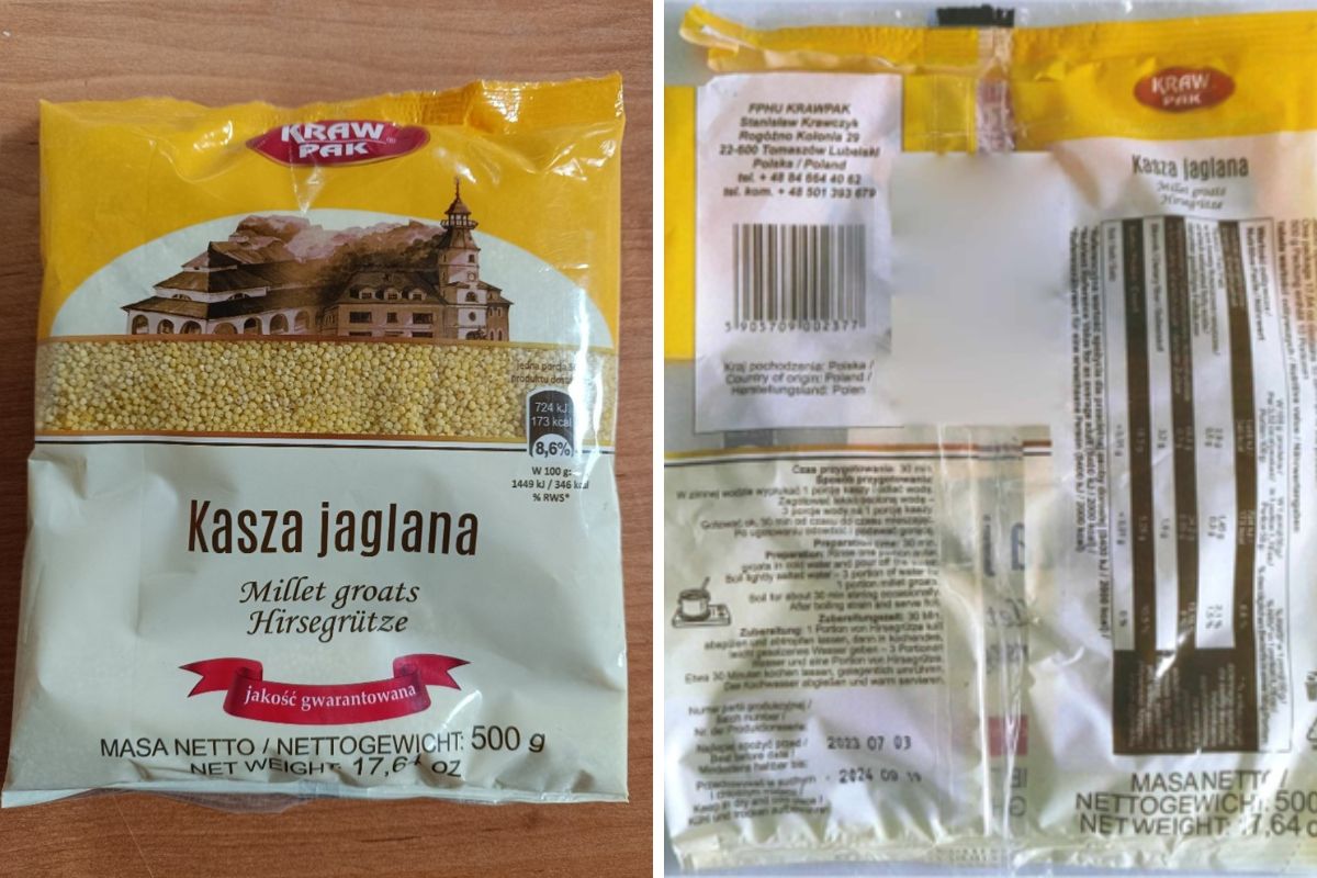 Wykryto pestycyd w kaszy jaglanej