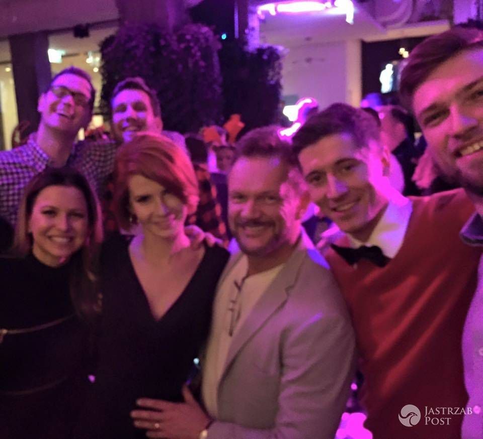 Cezary i Edyta Pazura na świątecznej imprezie z Robertem i Anną Lewandowskimi