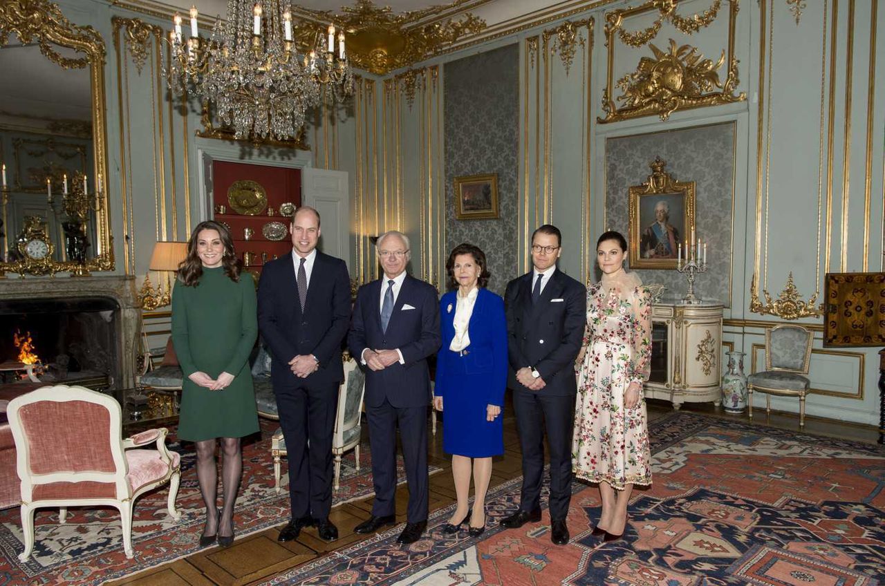 Księżna Kate i książę William ze szwedzką rodziną królewską