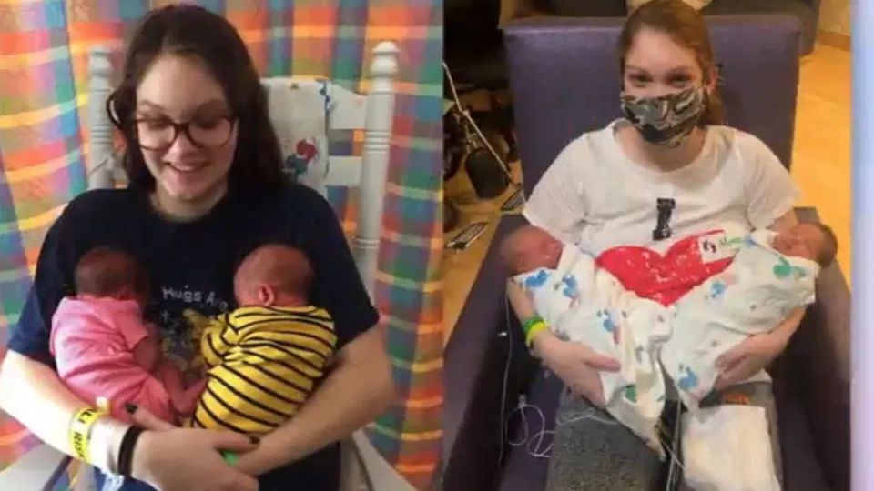 Maggie po pierwszym i drugim porodzie