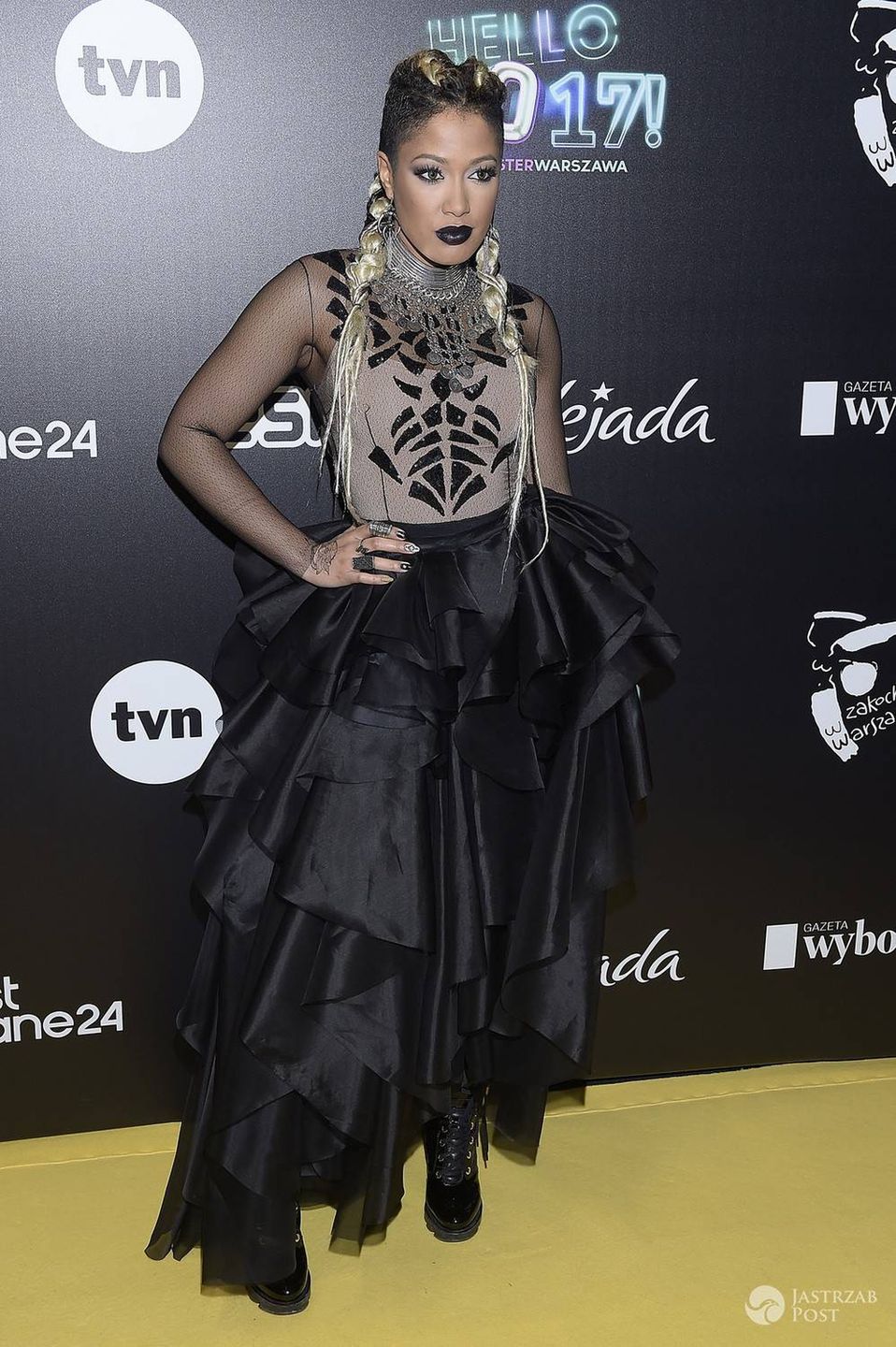 Patricia Kazadi na Sylwestrze TVN 2016. Zdjęcia 2016