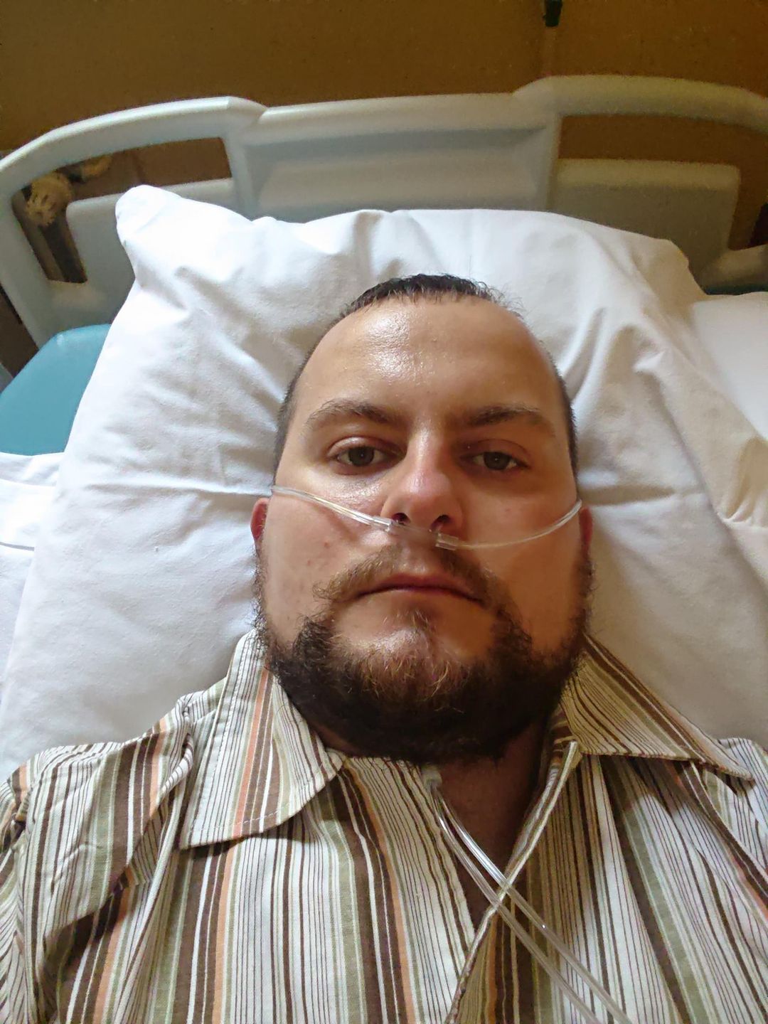 Remigiusz dwa dni przed wyjściem ze szpitala