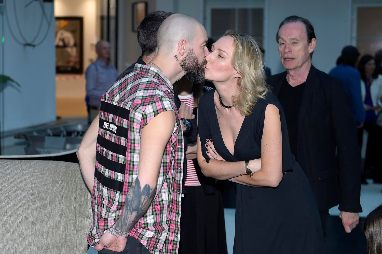 Mark Gray i Anita Lipnicka na wernisażu