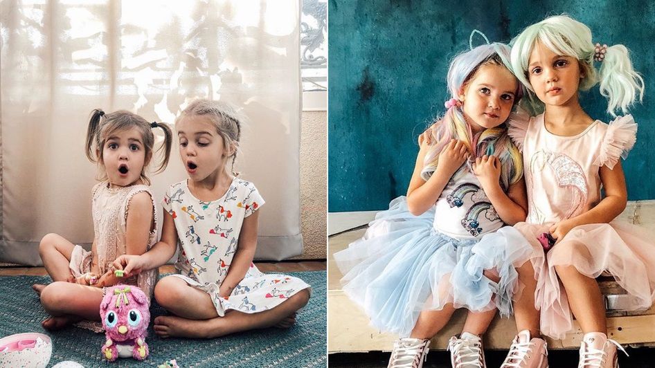 4-letnie bliźniaczki są gwiazdami na Instagramie