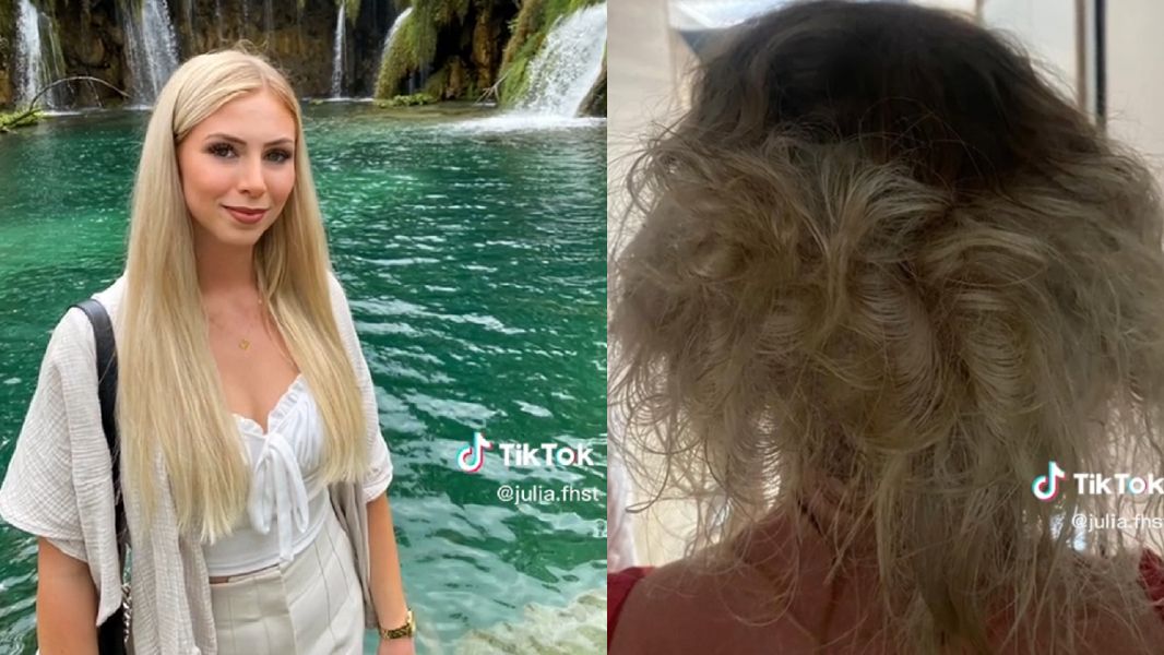 Nie spodziewała się, co może się wydarzyć podczas nurkowania z doczepionymi włosami