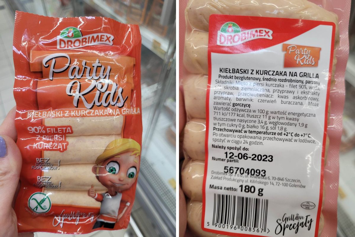 Drobimex. Kiełbaski z kurczaka na grilla