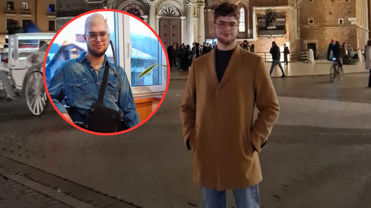 Mateusz w wieku 18 lat usłyszał, że choruje na glejaka