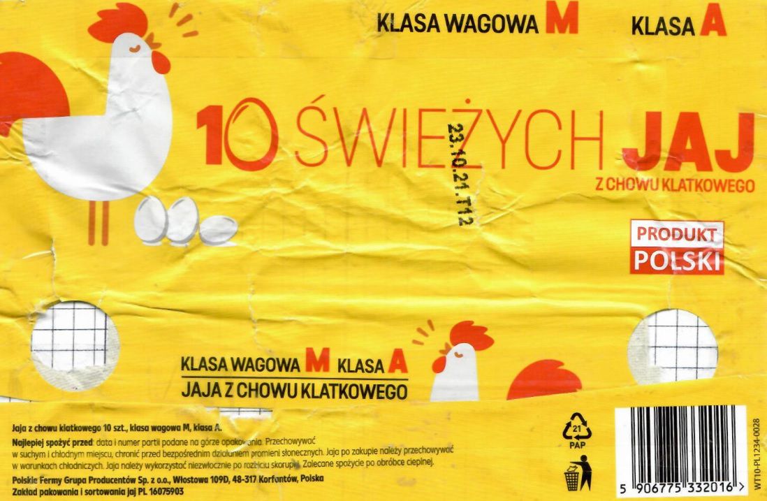 GIS poinformował o wycofaniu jajek