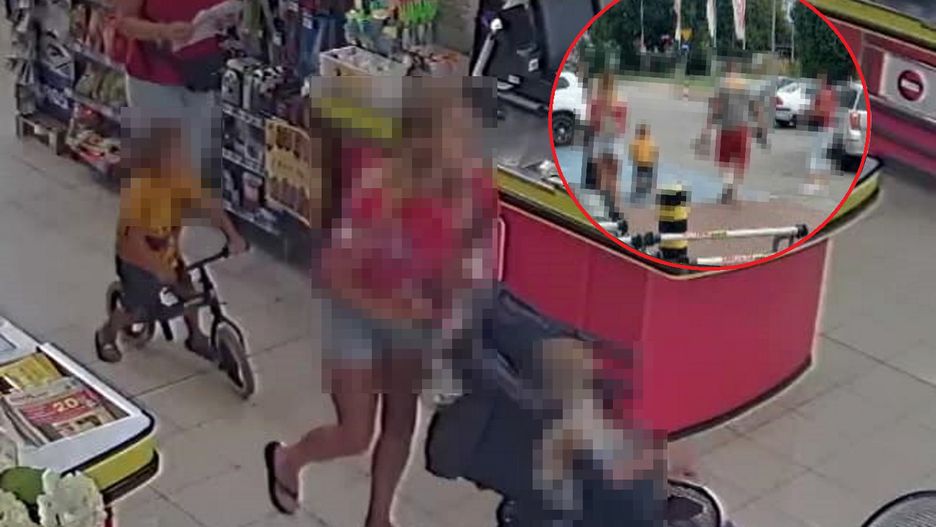 Rodzina w sklepie w Sanoku