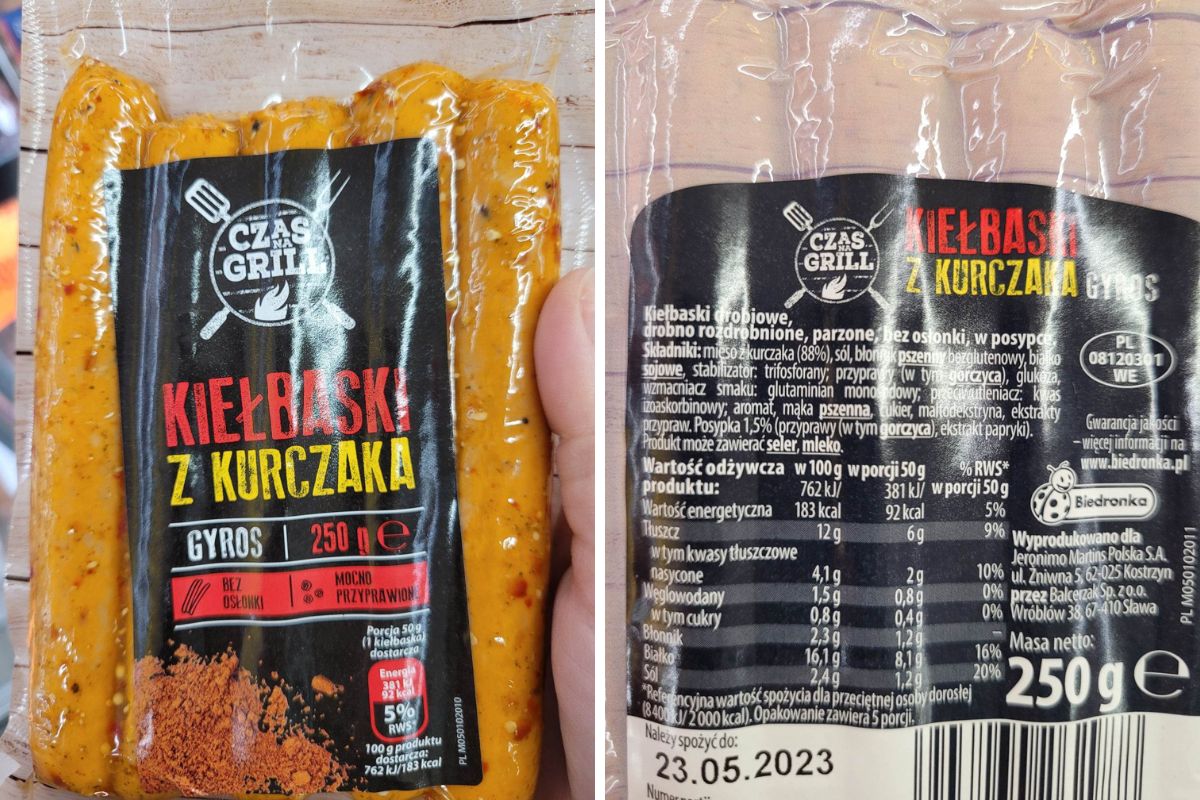Czas na grill. Kiełbaski z kurczaka gyros