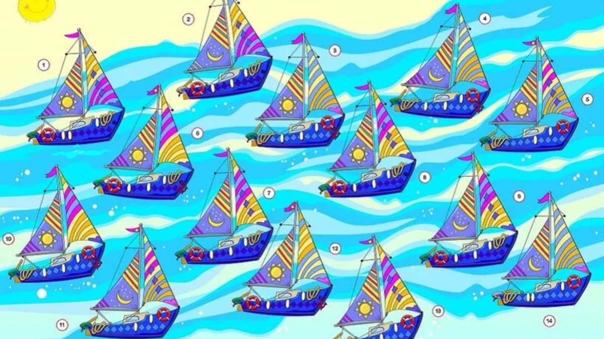 Znajdziesz identyczne żaglówki? Jesteś bystry, gdy zrobisz to w 10 sekund