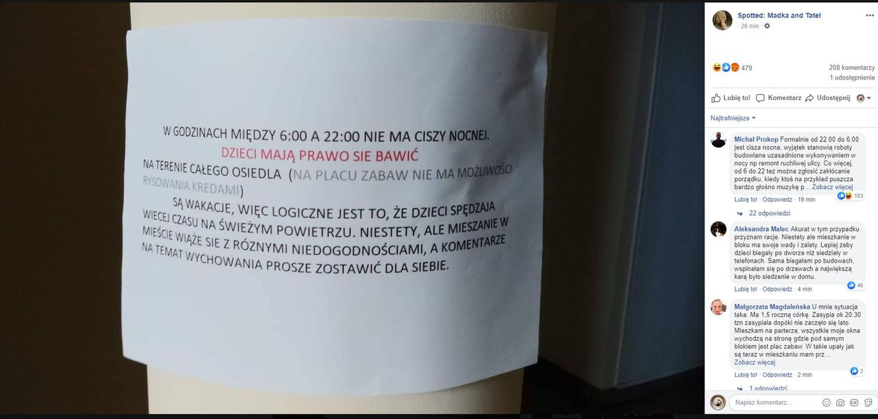 Koronawirus zaostrzył wojnę między sąsiadami. "Przestańcie się drzeć" kontra "Dzieci mają prawo się bawić"