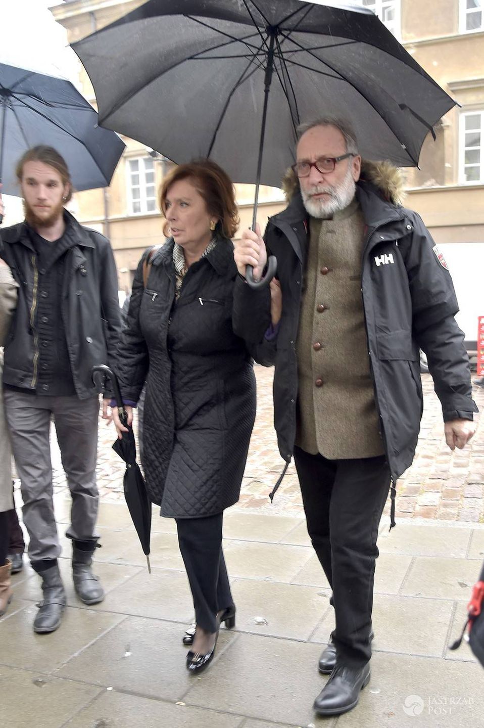Małgorzata Kidawa-Błońska, Jan Kidawa-Błoński- msza pożegnalna Andrzeja Wajdy