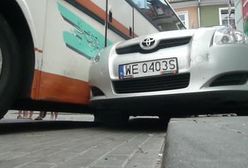 Pijany pod prąd autobusem