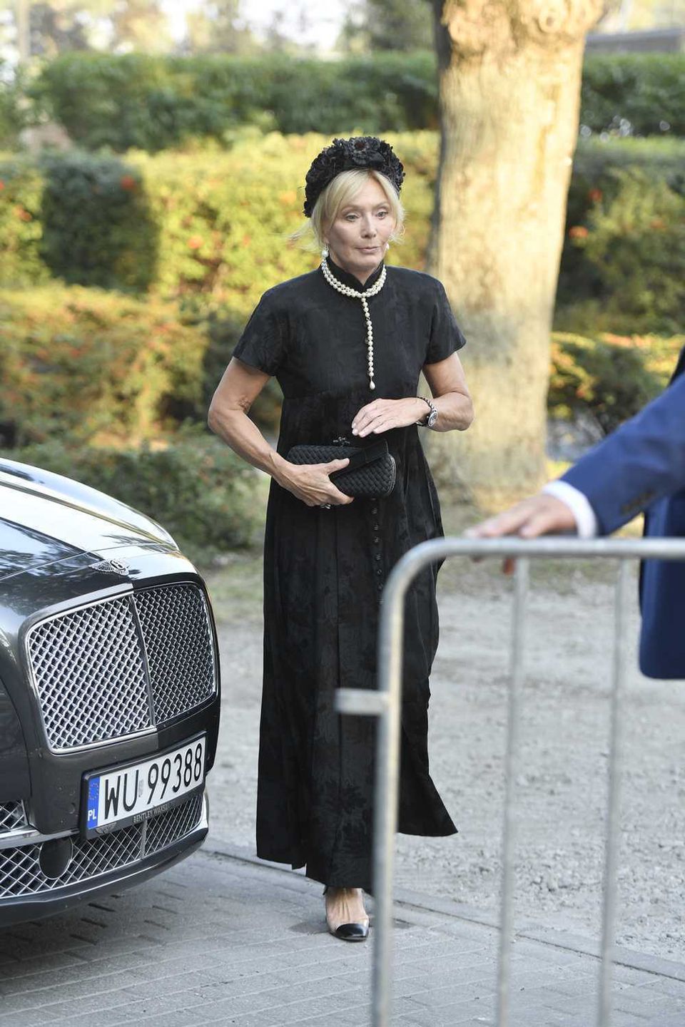 Anna Woźniak-Starak na pogrzebie syna