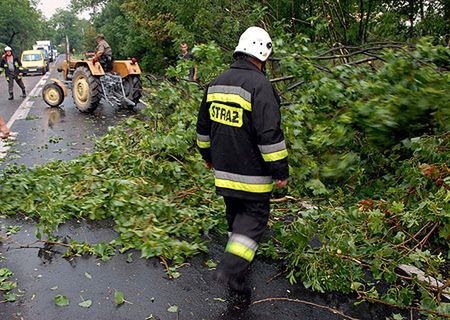 Silne burze w warmińsko-mazurskim