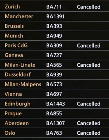 Chaos na Heathrow: 67 lotów odwołanych