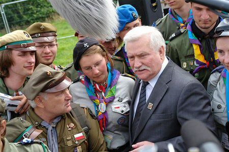 Dzień Polski i Lech Wałęsa na Światowym Jamboree Skautowym w Anglii