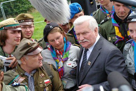 Dzień Polski i Lech Wałęsa na Światowym Jamboree Skautowym w Anglii