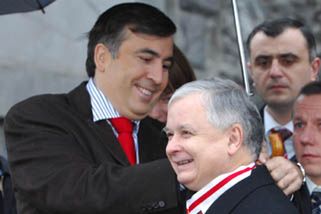 L. Kaczyński rozmawiał z Saakaszwilim o wyborach w Gruzji