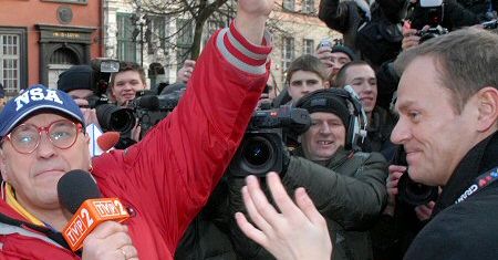 Z puszką WOŚP kwestował Donald Tusk