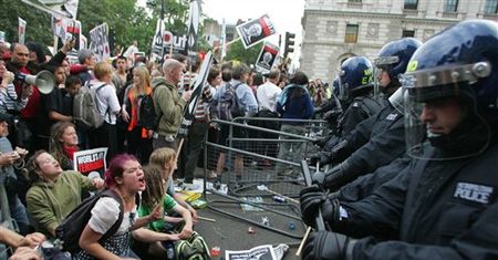 Protesty przeciwko wizycie Busha w Wielkiej Brytanii