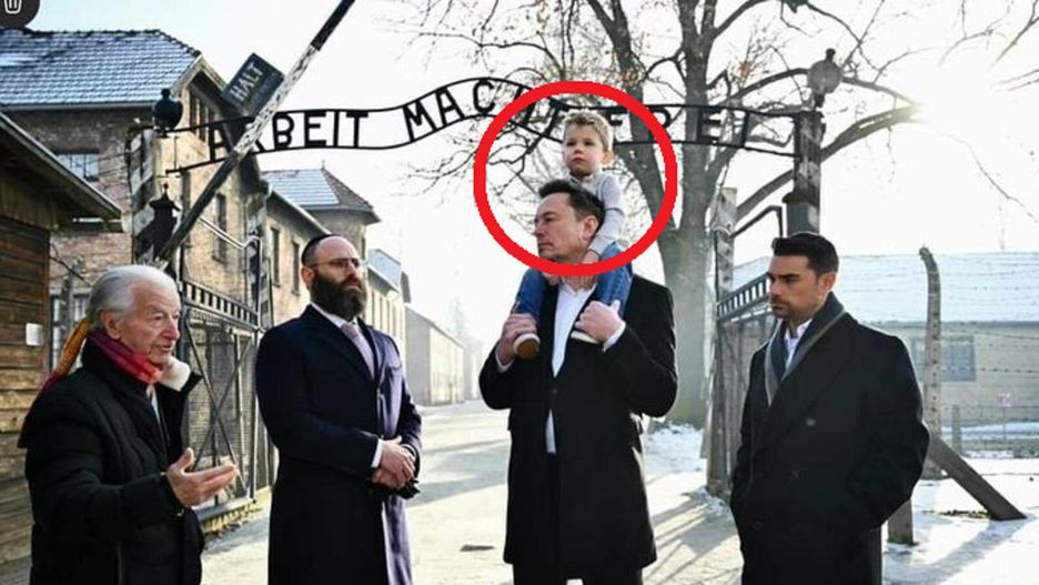 Elon Musk zabrał syna do Auschwitz. W sieci burza