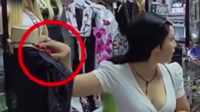 Udawała ciążę, żeby kraść. Wszystko nagrała kamera