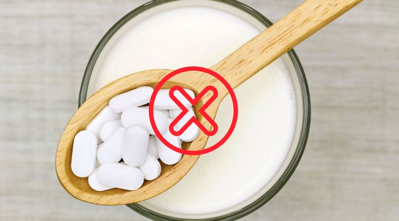 Leków nie powinno popijać się mlekiem