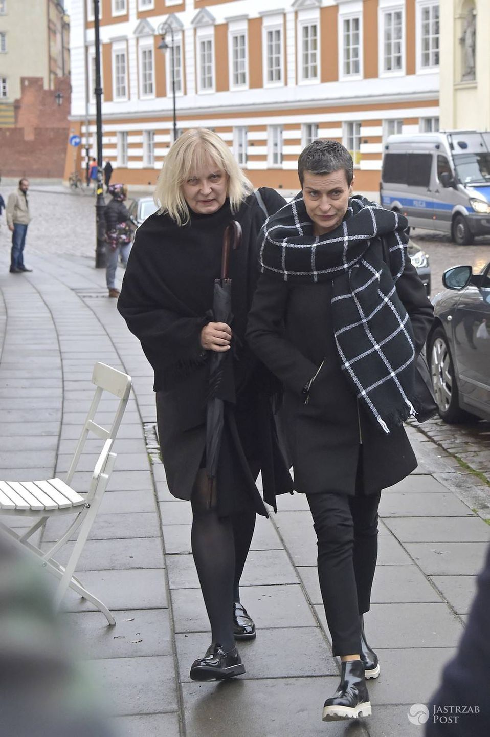 Danuta Stenka - msza pożegnalna Andrzeja Wajdy