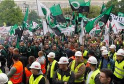Tysiące górników protestuje na ulicach Katowic