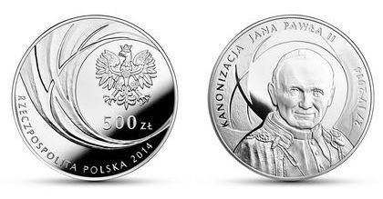 Papież na kilogramowej monecie od NBP