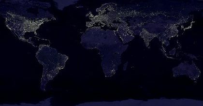Ziemia nocą na zdjęciach satelity Suomi NPP