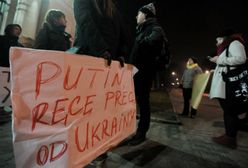 Pikieta przed ambasadą Rosji w Warszawie